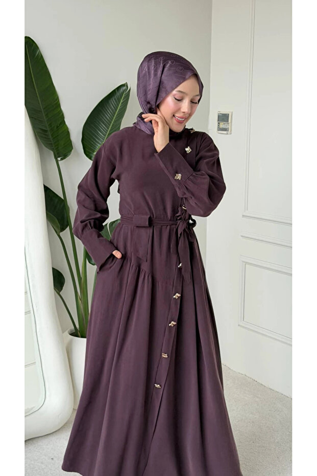 Mürdüm Modal Kumaş - 2