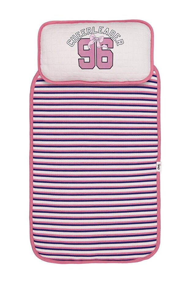 96 Embroidery and Striped Bottom Openings - Beige