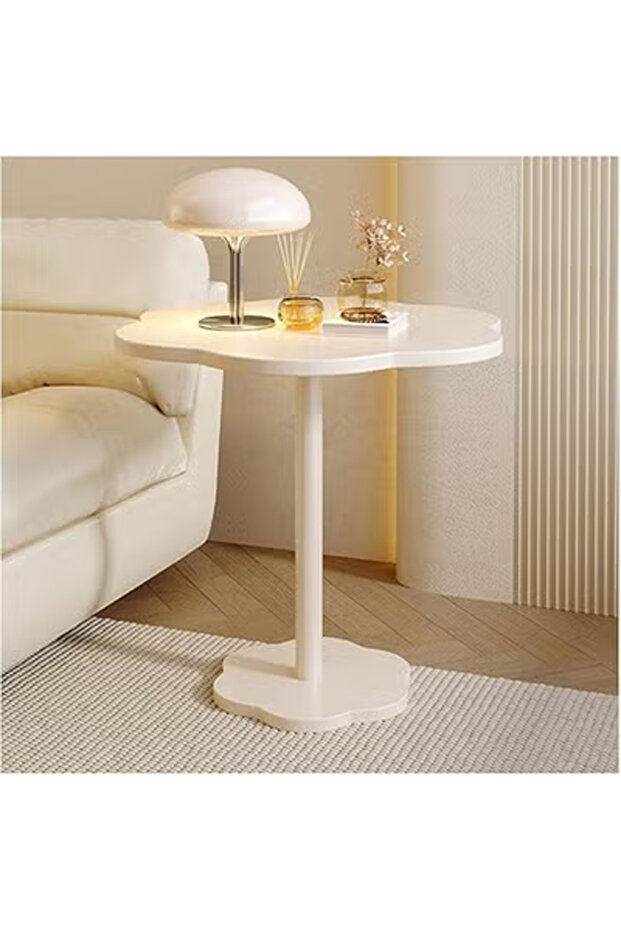Narrow Oval End Table – Modern Small Side Table for Sofa or Bedroom