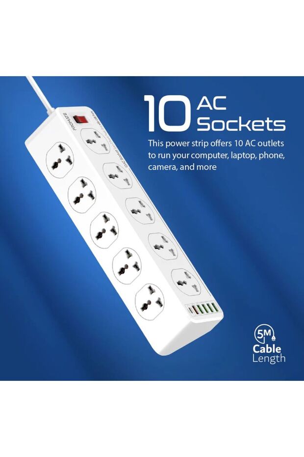 10AC Socket Power Strip - 4