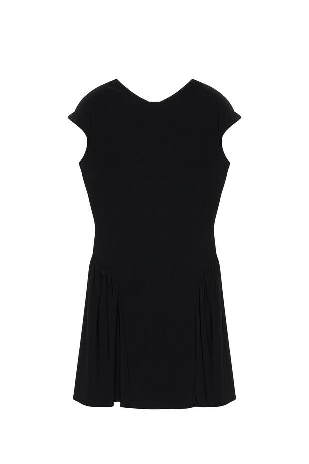 Büzgülü kısa elbise - 3