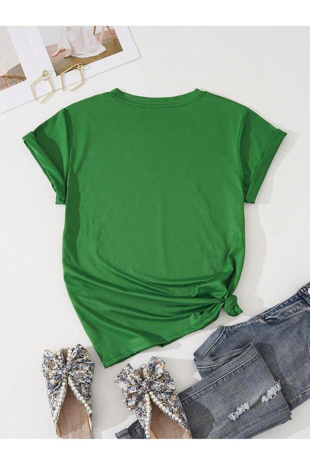 Γυναικείο μπλουζάκι Basic Plus Size - 2