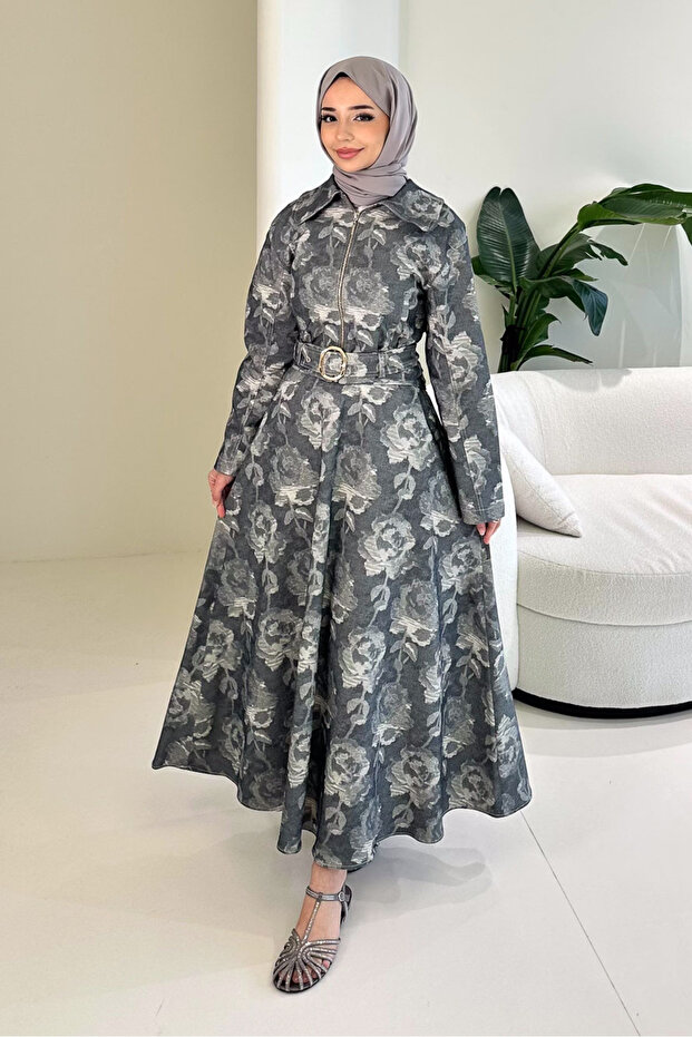 Luce Batik Pattern Skirt Set - Black