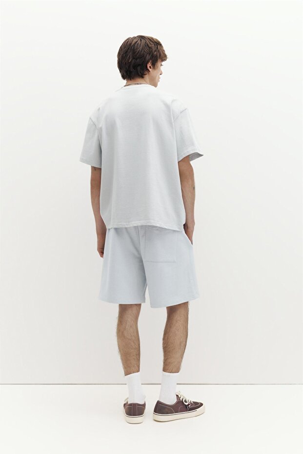 Logolu jogger bermuda şort - 2