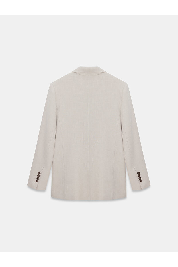 60792 Blazer Ceket-Bej - 7