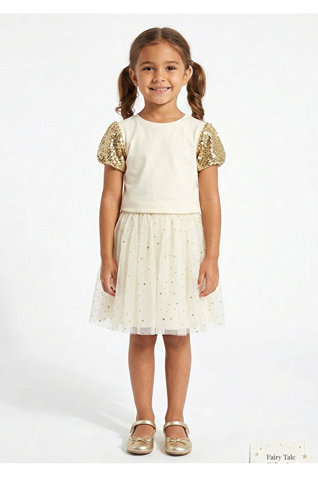 Girls Matching Set Short Sleeve, 2-3Y