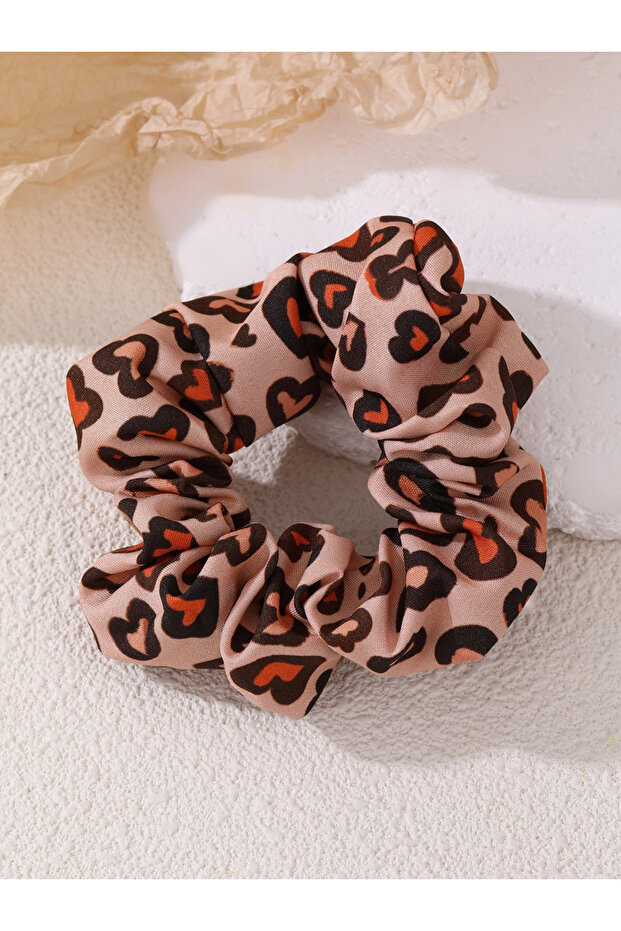 Leopard Print Scrunchie - 1