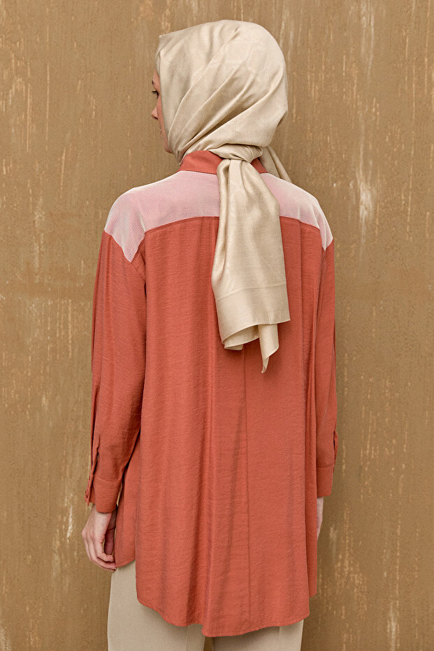 File Detaylı Modal Tunik - 6