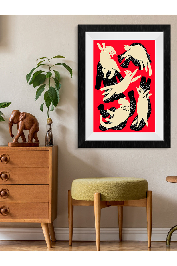 Moving Cats One-Piece Mdf Table - 3