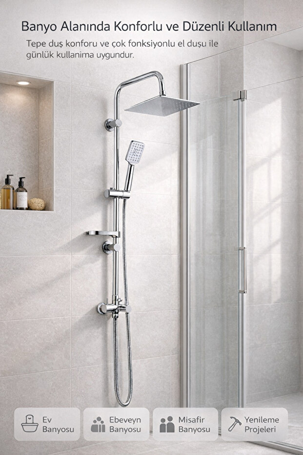 Delta Robot Duş Seti Çift Başlı 400 D - - 3