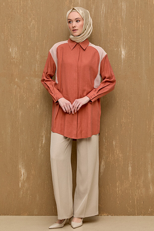 File Detaylı Modal Tunik - 2