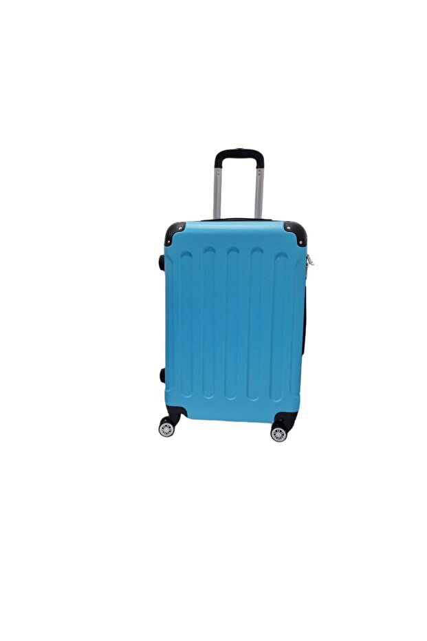 Valize plastic 1ps Bleu L - 2