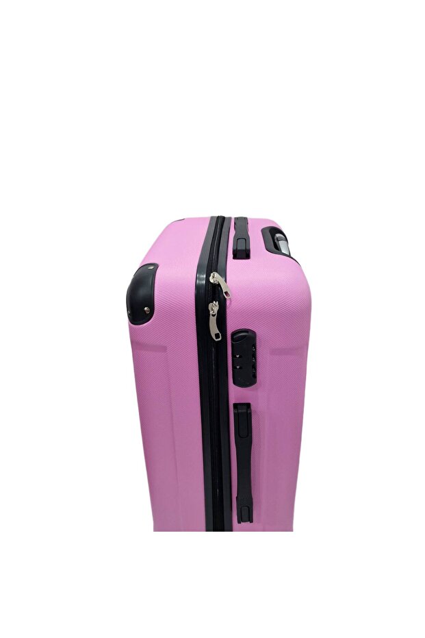 Valize plastic 3/set Roz - 4