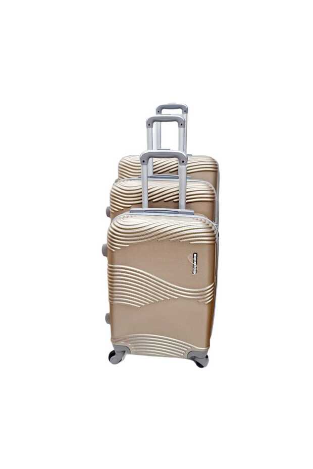 Valize plastic 3/set gold
