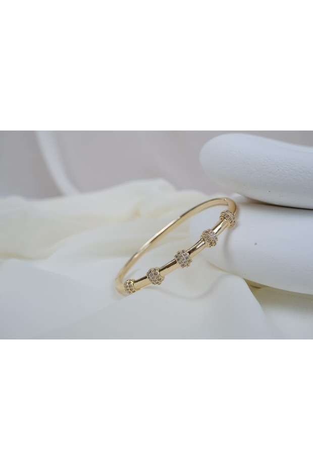 Klpç056 Stick Form Stone Gold Clamp (Inner Diameter 5.7 cm)