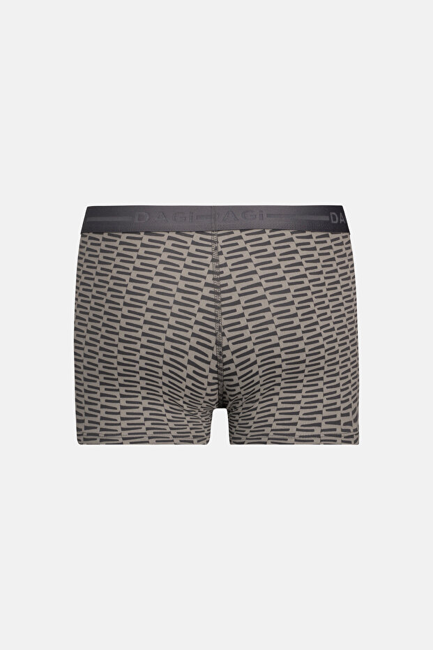 Anthracite Patterned Cotton Boxers - 2