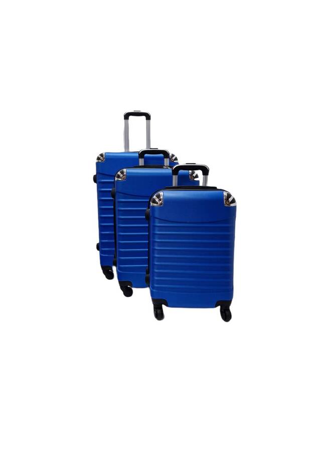 Valize plastic 3/set Albastre