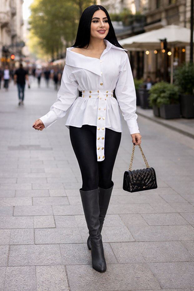 BERFIN KEMERLİ GÖMLEK - 2