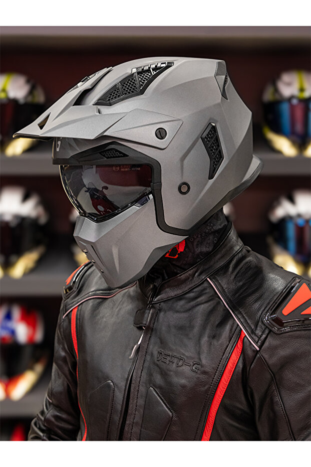 DeadG Helix Mat Titanium Modüler Kask