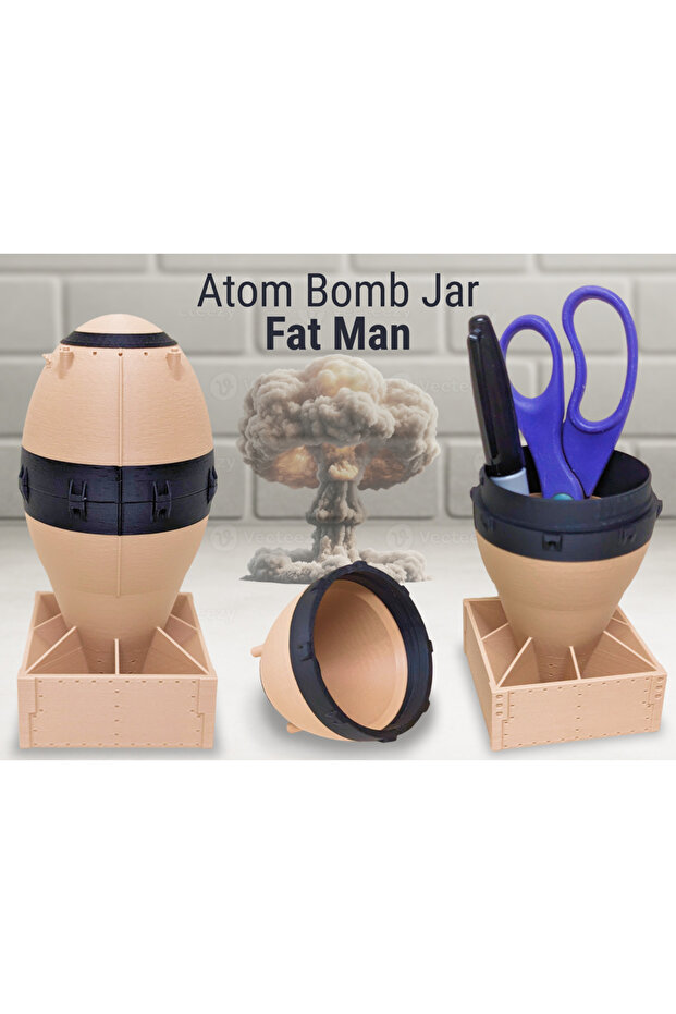 Fat Man Atomic Bomb Design Jar - Atomic Bomb Jar Fat Man (Replica Model)