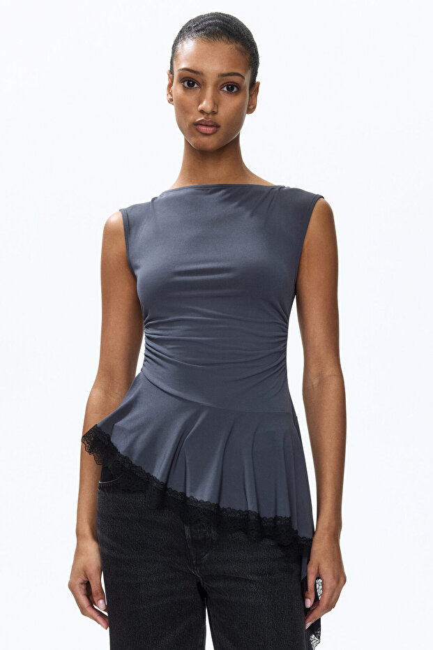 Dantel Şeritli Üst - 3