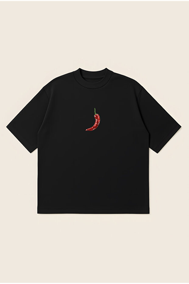 Disco Chili Bieber Oversize Boxy Cut Unisex 100% Cotton Printed Tshirt | Streetwear
