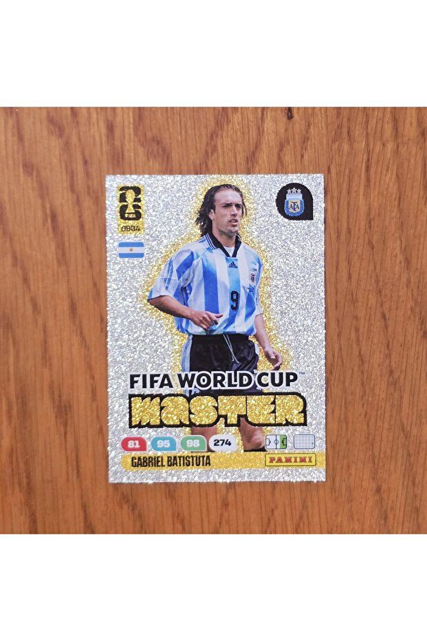 بطاقة لعبة FWC 2029 غابرييل باتيستوتا الأرجنتينية لكأس العالم