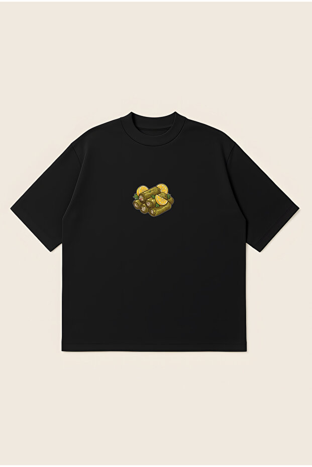 Turkish Sarma Oversize Boxy Cut Unisex 100% Cotton Printed Tshirt | Streetwear