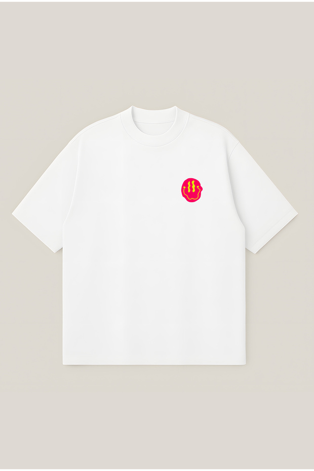 Nirvana Smile Boxy Fit Oversized Unisex 100% Cotton-Pack T-Shirt – Printed T-Shirts | Streetwear
