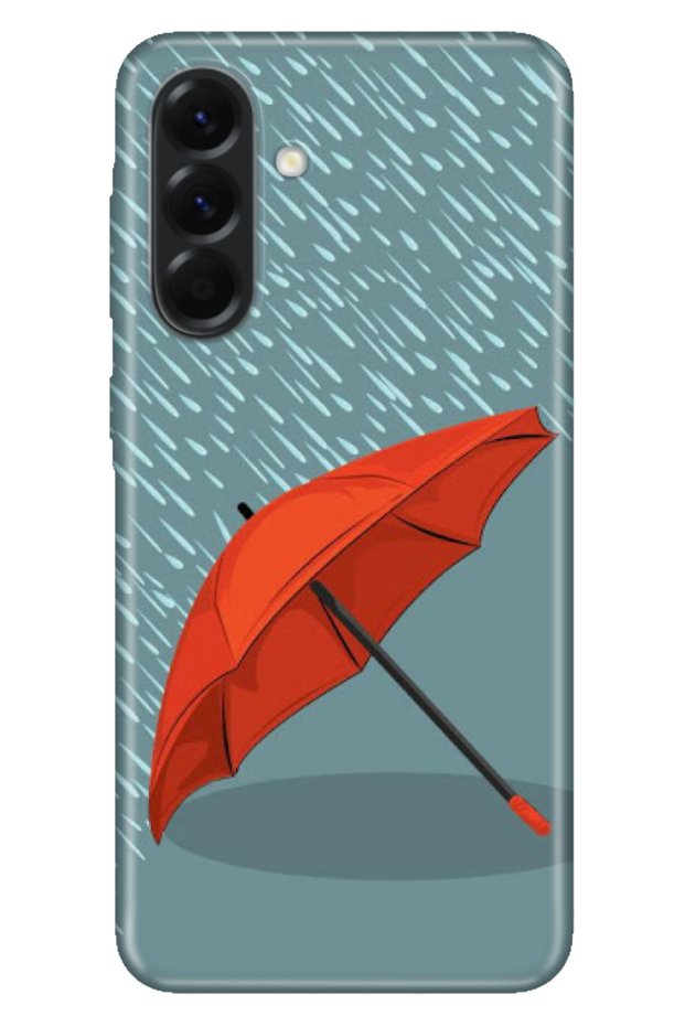 Galaxy A57 (Sm-A576B) Compatible Case Decorative Silicone Printed Cover Red Umbrella