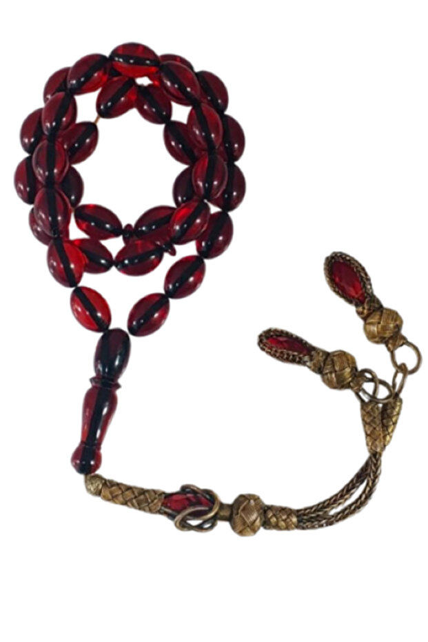 Red bakelite Beautiful rosary