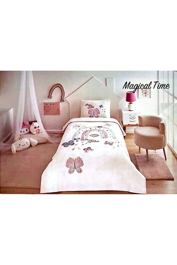 Magical Time Single Pique Bedspread Set