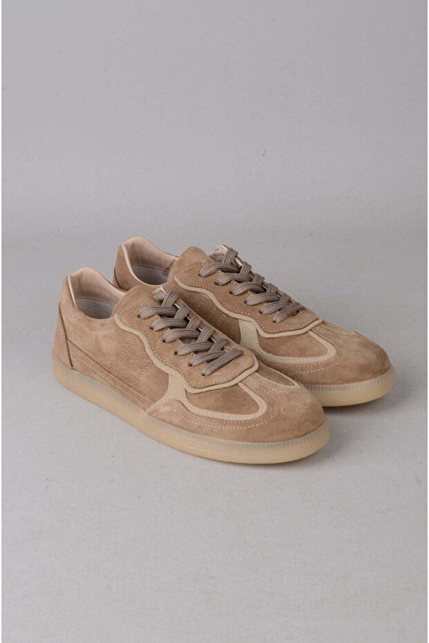 Seç 2601 Haki̇ki̇ De Leather Por Shoes Mink