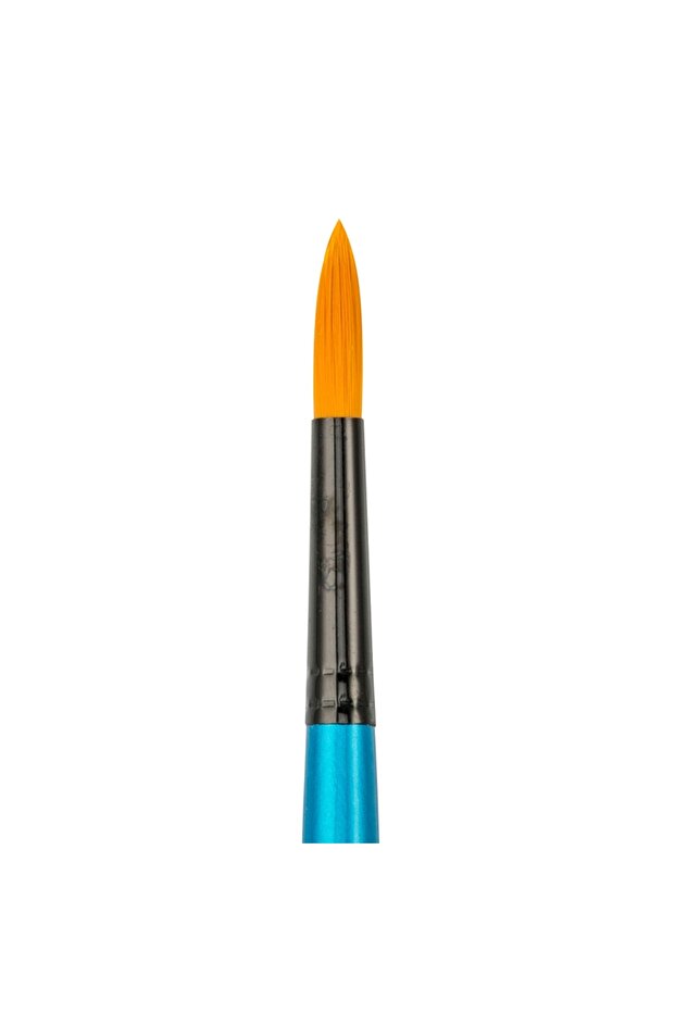 111 Series Golden Synthetic Bristle Round Brush No: 11 X 12 Pieces