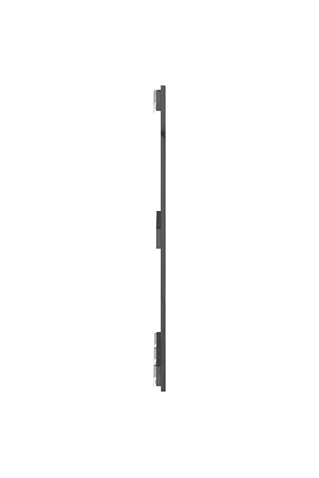 Wall-mounted headboard, gray, 185x3x90 cm, solid pine wood - 5