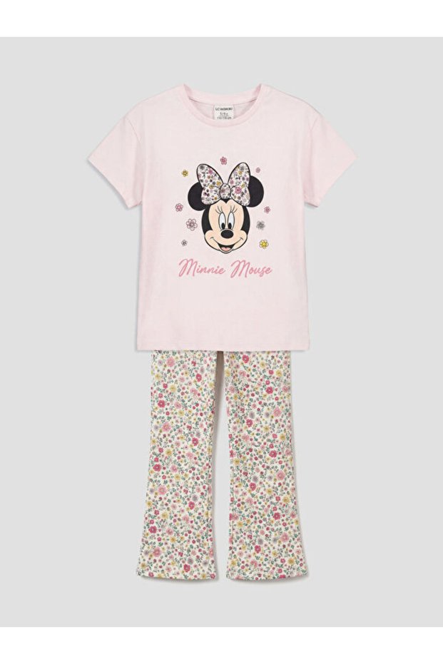 Minnie Mouse Printed Girls' T-Shirt and Leggings from Uzg Store for Style Seekers