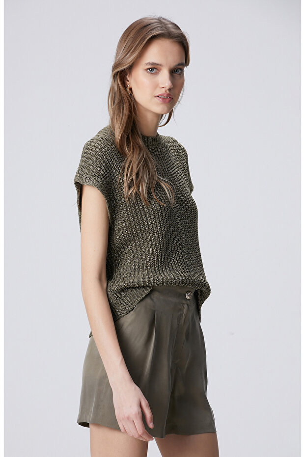 Haki Sim Dokulu Triko - 4