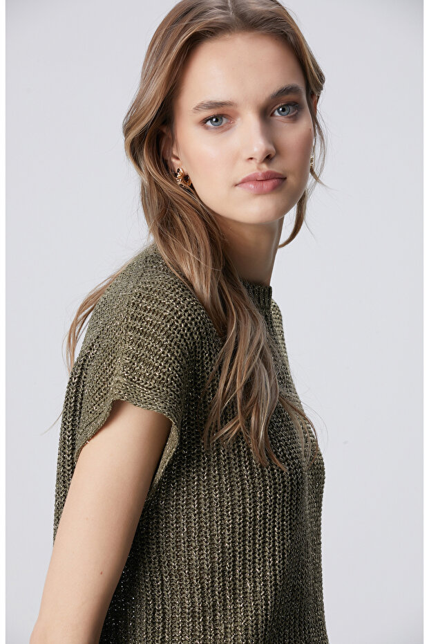 Haki Sim Dokulu Triko - 2