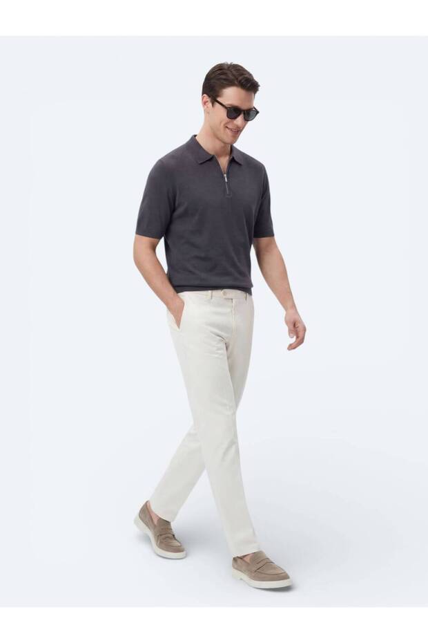 Antrasit Düz Örgü Triko - 3