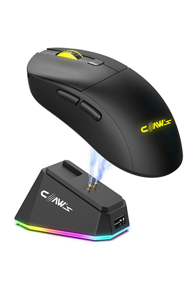 Banza 24000 Dpi Tri-Mode Kablosuz PAW3311 sensör Makro Yazılımlı Gaming Mouse - 1