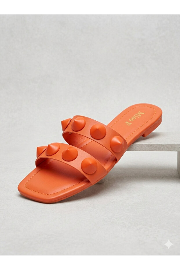 Int1223Y069 3Fx Orange Women's Flat Heels Slipper