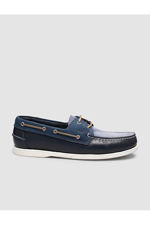 Miravia Laci-Brown Genuine Leather Lace-Up Casual Boat Shoes