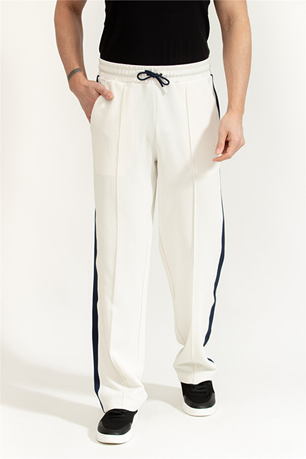 Spiros Men's Active Jogger Fit Sweatpants White