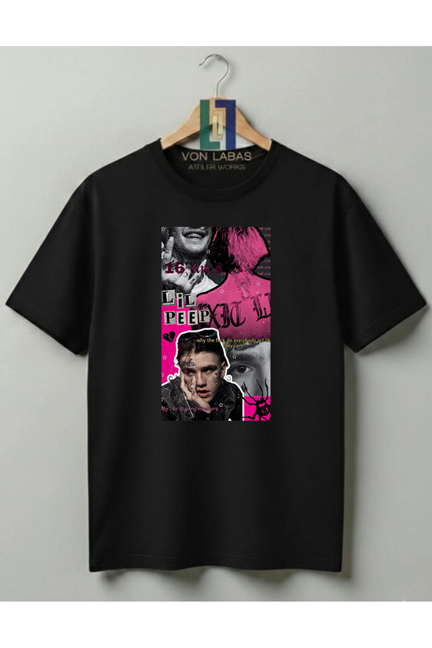 Lil Peep Hellboy Special Design Printed 100% Unisex T-Shirt in Cotton Colors
