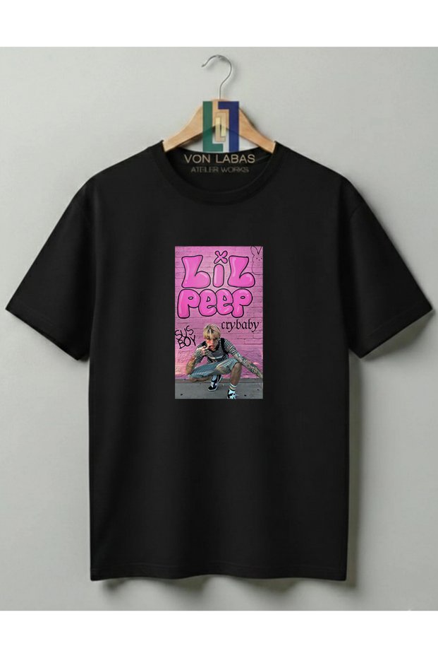 Lil Peep Hellboy Special Design Printed 100% Unisex T-Shirt in Cotton Colors
