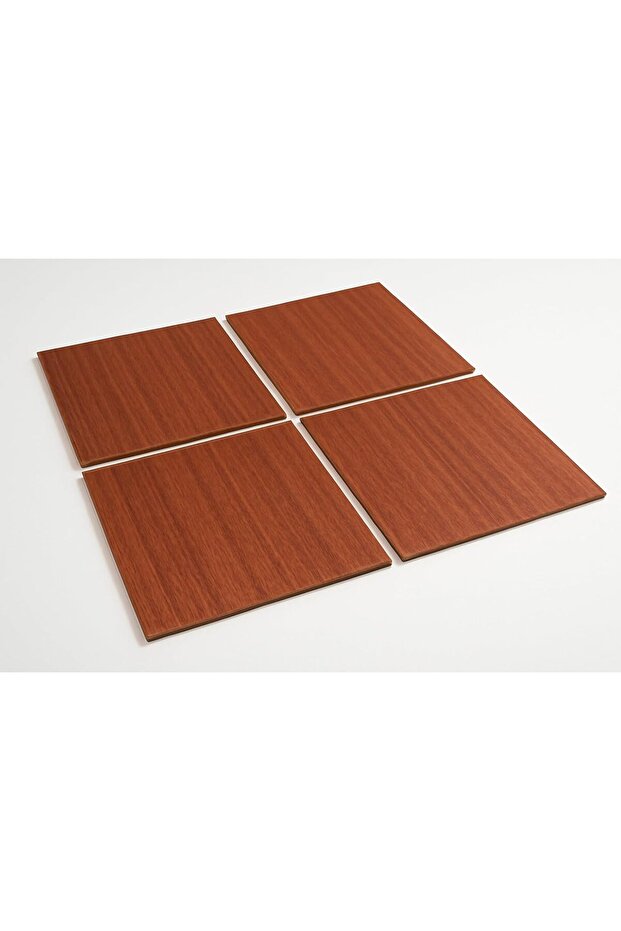 Wings-Pack of 4 MDF Board Double Side Mahogany Veneered Board (6mm) Thickness (12"x12")