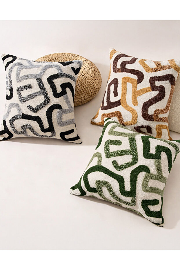 Husă de pernă din bumbac Jacquard - 6