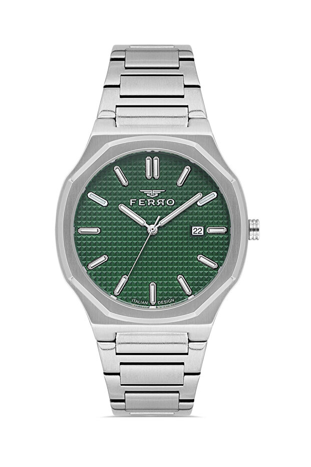 Silver steel band men's wristwatch fm40151a-a6 functions active waterproof gift packaged