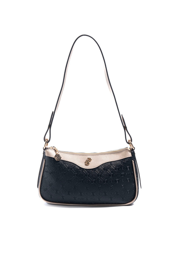 Black - Women's Crossbody Bag with S.Nut Logo Sp1274