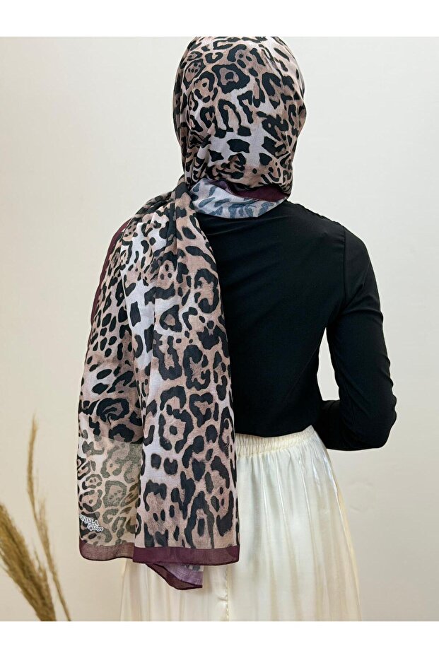 Leopard Pattern Soft Shawl - 3